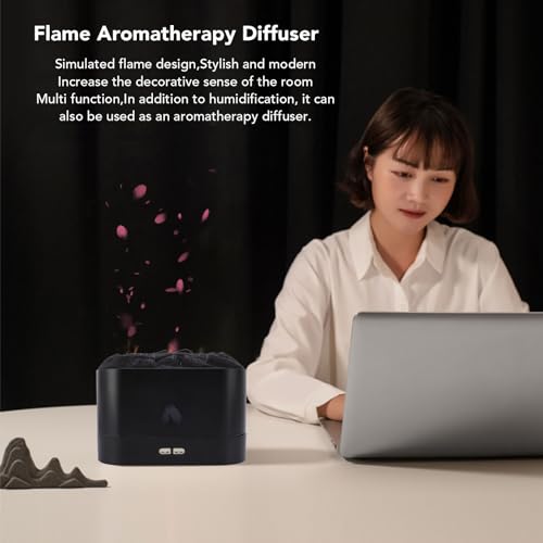 Difusor aromático eléctrico con diseño llama 180 ml miniatura 3