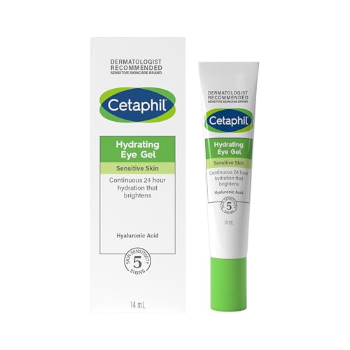 Cetaphil Hyaluronic Acid Eye Gel, 14ml, Eye Cream with Niacinamide, Visibly Reduce Dark Circles, Vegan-Friendly, Packaging May Vary