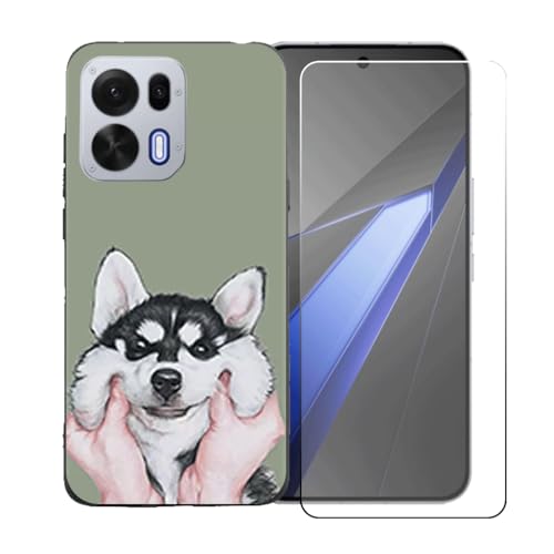 LCEHTOGYE �K�p OPPO Find X9S Pro 5G +�����K���X�X�N���[���v���e�N�^�[�p�P�[�X�A�K�p OPPO Find X9S Pro 5G (6,32")�ƌ݊����̂���u���b�N�\�t�gTPU�V���R���Q���P�[�X�ی�J�o�[ LLM8
