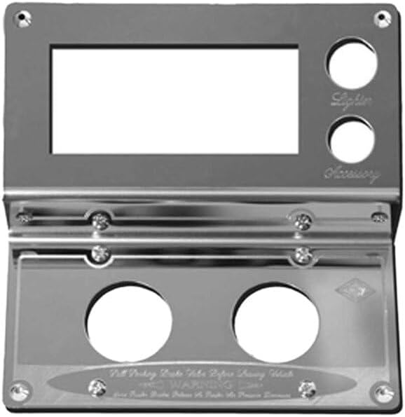 Technical Precision Replacement for Peterbilt 379 Year 2002 Stainless Steel Dash Control Panel W/Parking Bracket Hole Lighter