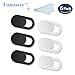Webcam Cover Webcam Cover Slide 0.027in Ultra Slim Privacy Cover fits Echo Spot Laptop Desktop PC Macboook Pro iMac Mac Mini Computer with 2pc Cleaning Cloths,Strong Adhensive (6 Packs)