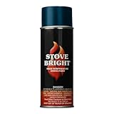 Stove Bright High Temp Paint Metallic Blue - 8105 | Heat Resistant Spray for Wood Stove BBQ Grill Fireplace Engine | Satin Finish | Rust Resistant Metal Coating | Withstands 1200°F | Primer Friendly