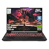 ASUS TUF A16 Gaming Laptop | 16' WUXGA IPS 144Hz | AMD 6-Core Ryzen 7 7445HS | 16GB DDR5 1TB SSD | NVIDIA GeForce RTX 4050 (194 AI Tops) | Backlit Keyboard USB 4 Wi-Fi 6 Win11 Pro w/DLCA Accessory