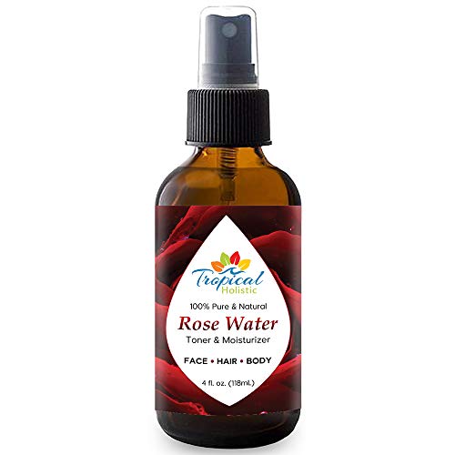 100% Pure Rose Water 4oz â€“ All Natural Facial Toner, Hair Moisturizer, Body Mist - Moisturizer for Dreadlocks and Locks