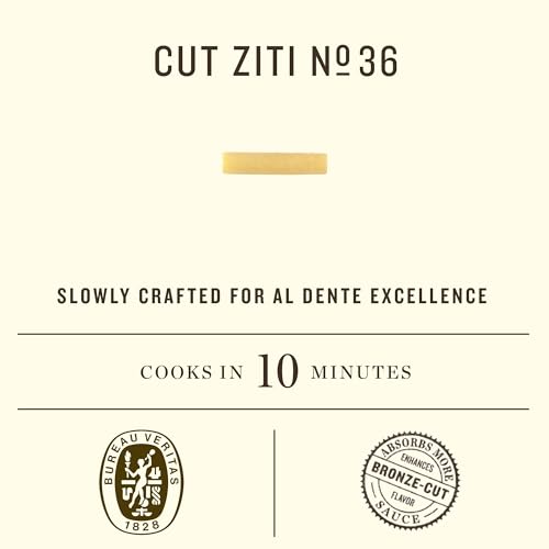 Rummo Cut Ziti Pasta N.36 - Ziti Pasta Noodles, Durum Wheat Pasta, Baked Ziti, Tube Pasta, Dry Italian Pasta - 16 Ounce (Pack of 1) - Image 3
