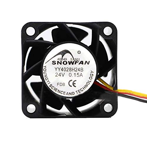 YY4028H24B Server Cooler Fan - 24V 0.15A Double Ball Inverter for 40x40x28mm 3-PIN Cooling Solution