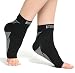 Plantar Fasciitis Socks with Arch & Ankle Support, Best Foot Care Compression Sock Brace Support M Black