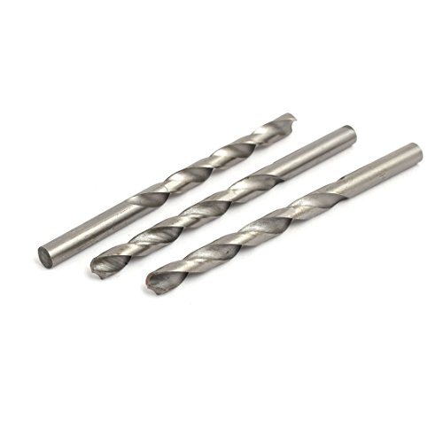 Aexit 7mm Dia Tool Holder 108mm Length HSS Round Drill Hole Twist Drill Bit Silver Tone 3pcs Model:62as604qo735
