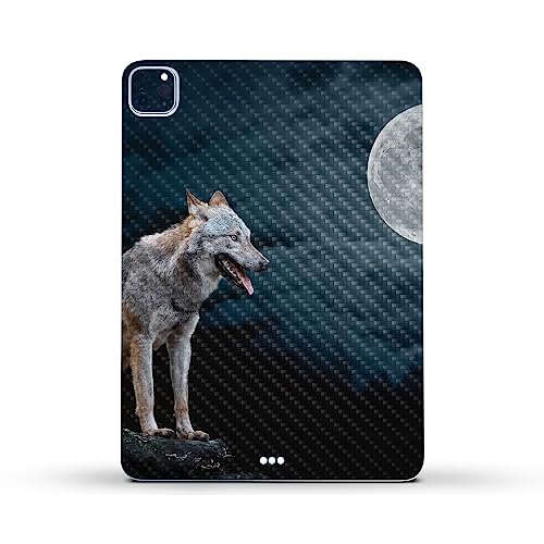Image of MightySkins Carbon Fiber Skin Compatible with Apple iPad Pro 11 inch M2 4th Gen (2022) Full Wrap Kit - Happy Hunting | Protective, Durable Textured Carbon Fiber Finish | Easy to Apply | Made in The USA