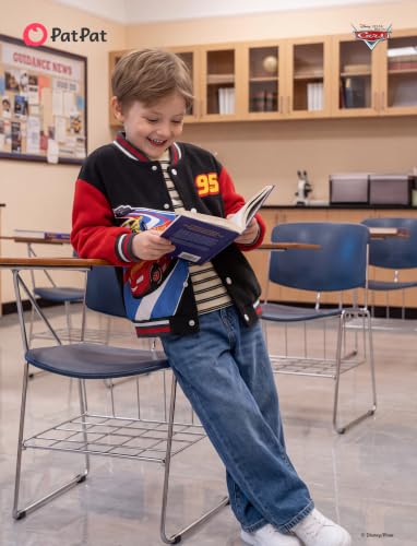 Image of Disney Marvel Bomber Jacket Spider Man Toy Story Cars Varsity Cardigan2-13Y | Officially Licensed Snap Button Coat,Fall Star Wars Graphic Cloth Top,Hulk Venom Stitch Mickey Lightning Mcqueen Kids Apparel
