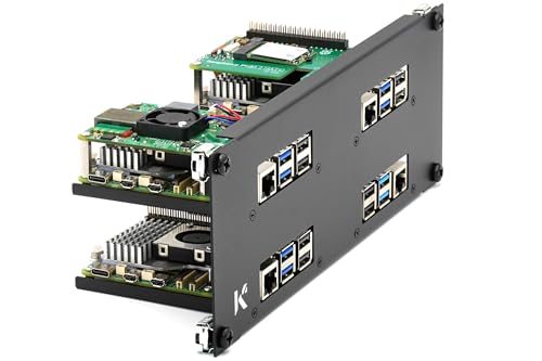 Panneau de Rack 2U 10-inch Raspberry Pi KKSB support 4 cartes