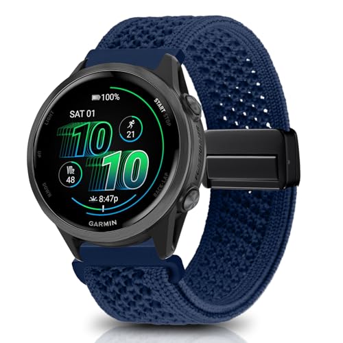 [KeeFos] 20mm oh Garmin(K[~) Forerunner 570 42mm/165/245/645/Approach S50/S44/Vivoactive 6/Vivoactive 5/Venu Sq 2/Venu 2 Plus 