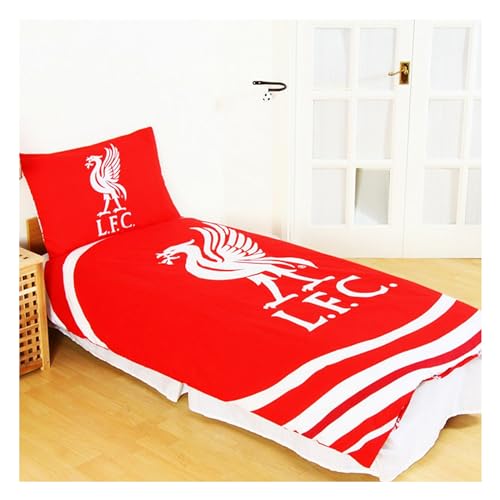 Image of Liverpool FC Pulse Single Duvet Set, red, Single Bed