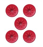 SICODA Industrial Flat Vacuum Suction Cup F Series Single-Layer Silicone Robotic Arm Accessory with Ribs,Pack of 5 pcs (F30)