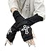 Women Gloves Goth Arm Sleeve Cool Black Moon Cross Printed Hip Hop Arm Warmers (Cross, One Size)