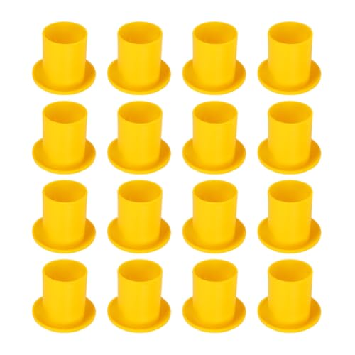Bouchons pour barres d'armature de chantier en plastique jaune FRCOLOR