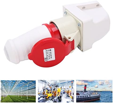 Zestaw Gniazd Wtykowych Przemysłowych 380-415V 32A 3P + E IP44 Wodoodporny Przemysłowy Adapter Złącza 4-pinowe Gniazdo Wtykowe Przemysłowe do Placów Budowy