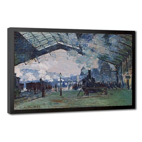 Impression sur toile Monet pour habiller un mur vide de salon avec un cadre pret a suspendre