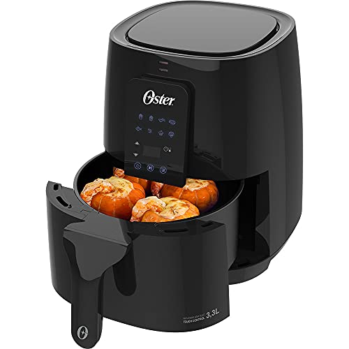 Fritadeira Oster Digital Control Sem Óleo com Painel Touch, 3,3L, 110V, Preto, 1300W, OFRT950