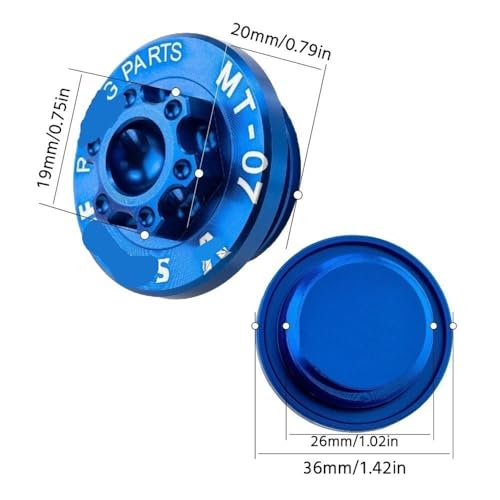 Cubierta de tornillo de aceite CNC para evitar fugas y proteger el motor de tu MT 07 3