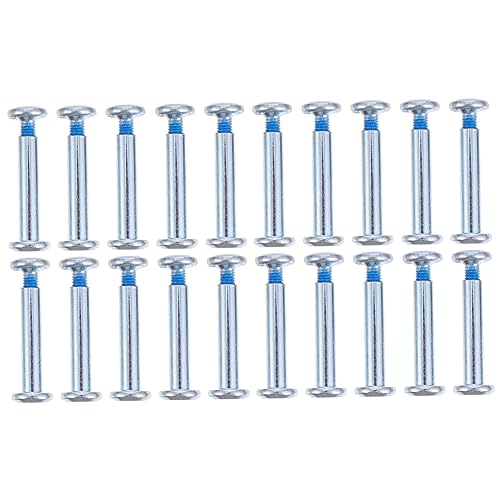SUPVOX Skate Screw 20pcs Inline Skating Axle Stainless Hexagonal Socket Screws Easy to Install for Skates