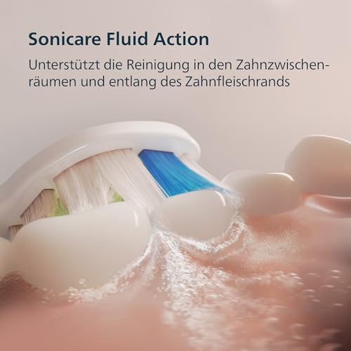 Philips Sonicare Series 3100 Elektrische Zahnbürste –Schallzahnbürste mit Drucksensor, 3 Intensitätsstufen, EasyStart, SmarTimer, 14 Tage Laufzeit, Reiseetui, Dunkelblau, HX4034/24, [Neu] 2
