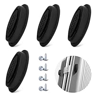 Luggage Feet Gepäck Füße für Koffer - Koffer Ersatzteile Satzteile, 4 er Schwarze Ersatzfüße aus Kunststoff mit 8 er Nägeln, Gepäckzubehör für Reparatur und Nachrüstung an Reisekoffer, Praktisch (4+8)