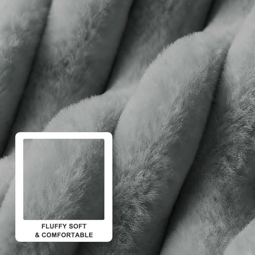 Image of FURTIME Dog Beds Large Sized Dog, Washable Orthopedic Pet Bed with Removable Cover, Rectangle Soft Calming Sleeping Puppy Bed Durable Pet Cuddler with Anti-Slip Bottom, Grey, L(36 inchx27 inchx8 inch)