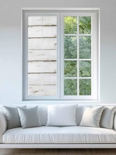 Película de Privacidad para Ventana Madera Blanca 23.6x59 in miniatura 4