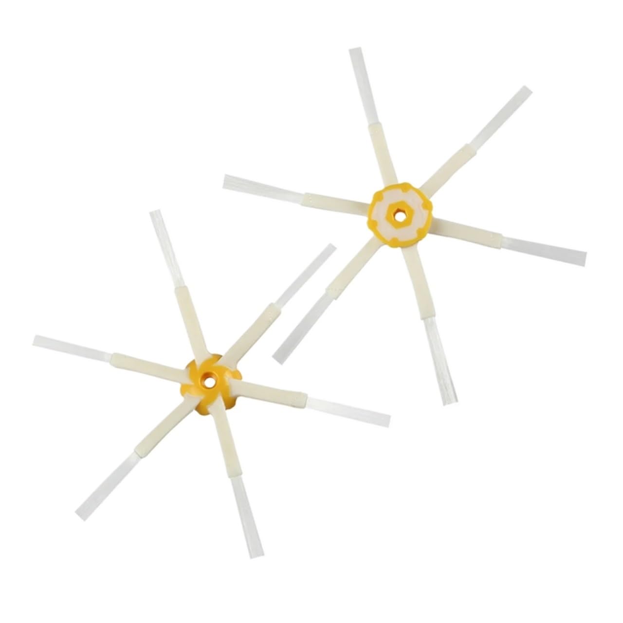 2 cepillos laterales para Roomba de 6 brazos, repuestos de aspiradora automática