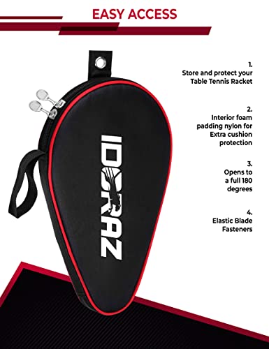 Funda para pala de ping pong con material impermeable de alta resistencia textil 5