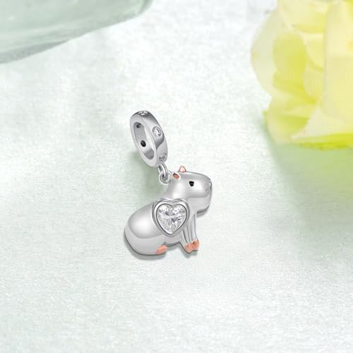 TYSO Capybara Charm 925 Sterling Silver Capybara Gifts Capybara Stuff Birthday Gifts Jewelry for Women2