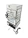 TECHTONGDA Commercial Bun Steamer Electric Food Display 5 Layers Hot Food Warmer 30-110℃ Temperature Control Bun Wamer Machine 110V Hot Dog Steamer with Stainless Steel Shelf