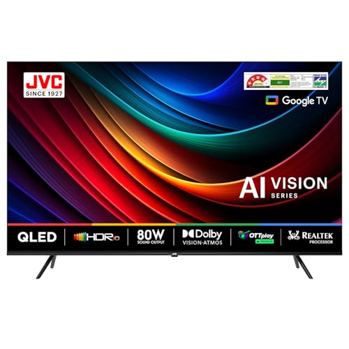 JVC 190 cm (75 inches) AI Vision Series QLED Google TV LT-75NQ7165C (Black)