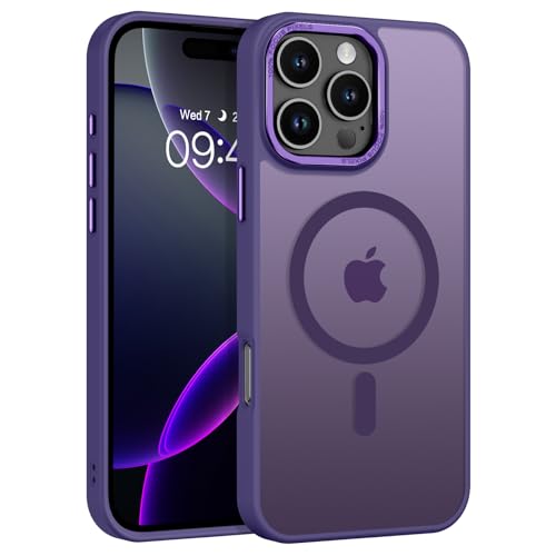 Coque iPhone 16 Pro Max violette et magnétique fine par BENTOBEN