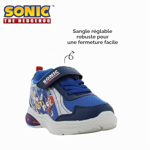 Baskets Sonic pour garçon Leomil chaussures lumineuses enfant d école