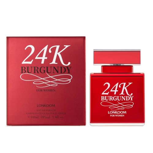 Reviews de Halloween Blue Drop para comprar hoy. 46 Perfume para Mujer LONKOOM 24K Burgundy Fragancia Oriental Floral - Eau de Parfum con Notas de Jazmín, Naranja y Ámbar, 100ml