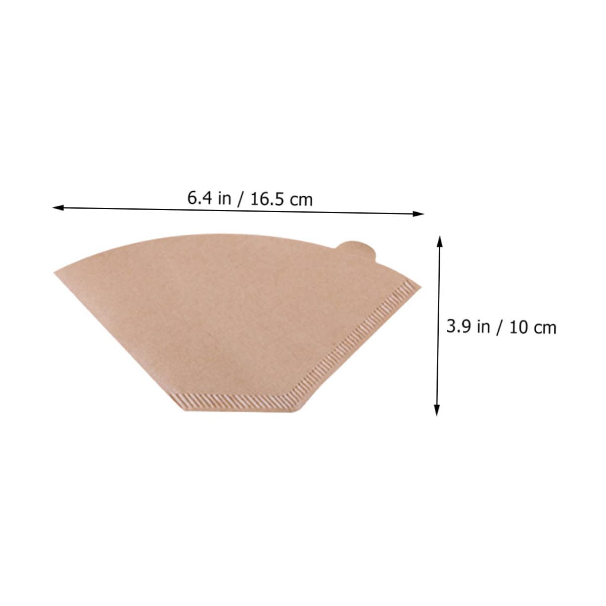 Housoutil 100Pcs Disposable Coffee Filter Paper Shape for Home and Office Use Fits Coffee Makers Stackable and Easy to Store Smooth Texture for