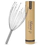 Alaoo Massaggiatore per la Testa, con 24 Artigli, Manico Ergonomico in Alluminio, Set Massaggiatore per Cuoio Capelluto, Massaggia Cuoio Capelluto e Stimolazione Capelli