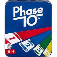 Mattel Games Phase 10 Card Game in Storage Tin for Ages 7+