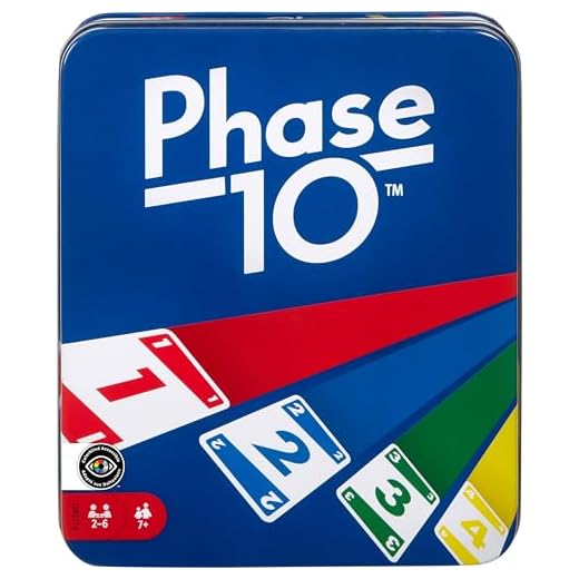 Phase 10 Card Game with 108 Cards, Makes a Great Gift for Kids, Family or Adult Game Night, Ages 7 Years and Older [Amazon Exclusive]