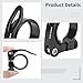 wkao 1.37-Inch Quick Release Seatpost Clamp, CNC Aluminum Seat Collar for Road and, Easy Adjust Lever for Secure Fit