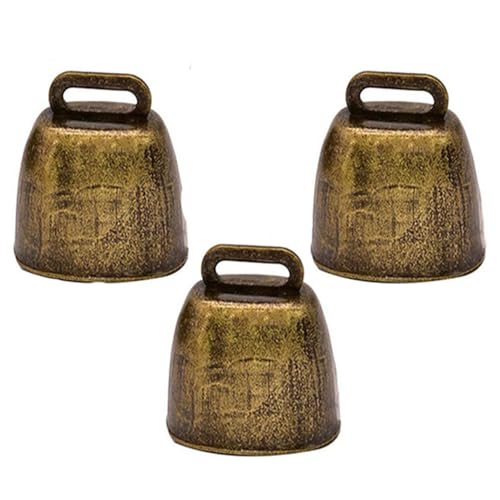 3 Pezzi campane in rame, campane anti-smarrimento, campane,Campane in Metallo Antico, Campane in Ottone, Campane in Metallo per Animali Domestici,piccole campane in ottone,Campanelli Antifurto