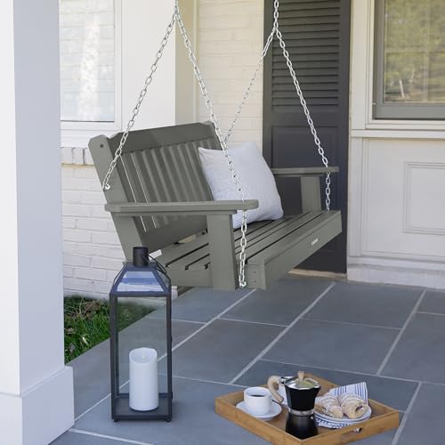 Image of highwood Lehigh Porch Swing, 4 Feet, Coastal Teak