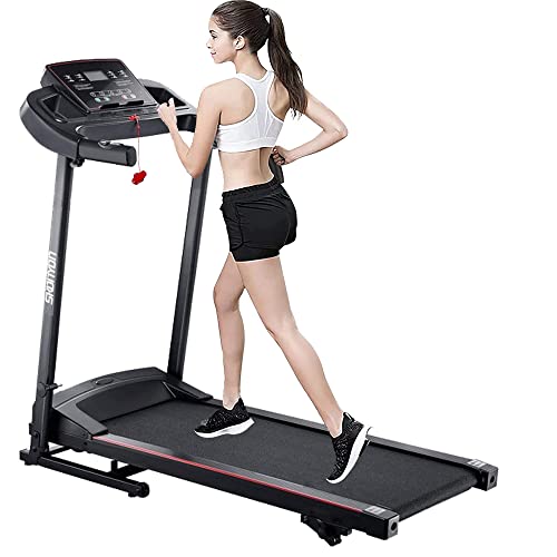 Home Foldable Treadmill, Folding Treadmill for Home Workout, Electric Walking Treadmill Machine 5" LCD Screen 250 LB Capacity MP3