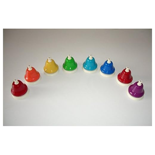 CAMPANAS - Honsuy (Afinadas con Pulsador Sobremesa) Juego de 8 Campanas de Do a Do (69800) T