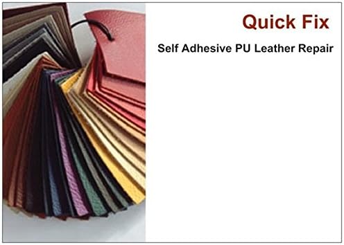 Leather Repair Self-Adhesive Patch Quick Repair Size 25 x15 cm, Black