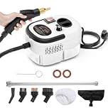 FENIX HOME Pulitore a Vapore Portatile Multiuso con Serbatoio 1200ml – Pulitore Igienizzante Alta Pressione per Casa, Cucina, Bagno, Auto – Riscaldamento 15 Secondi, Vapore Regolabile