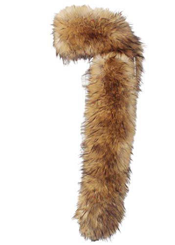 Long Men Women Faux Fur Collar Winter Warm Wrap Stole Scarf Shawl Shrug4