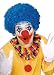 Forum Novelties Unisex Afro/Clown Wig, Blue, One Size